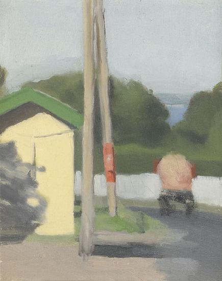 Clarice Beckett The Bus Stop oil painting picture
